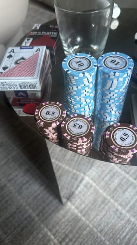 Customer photo review of Poker Playing Cards COPAG Plastic Red 4 Index