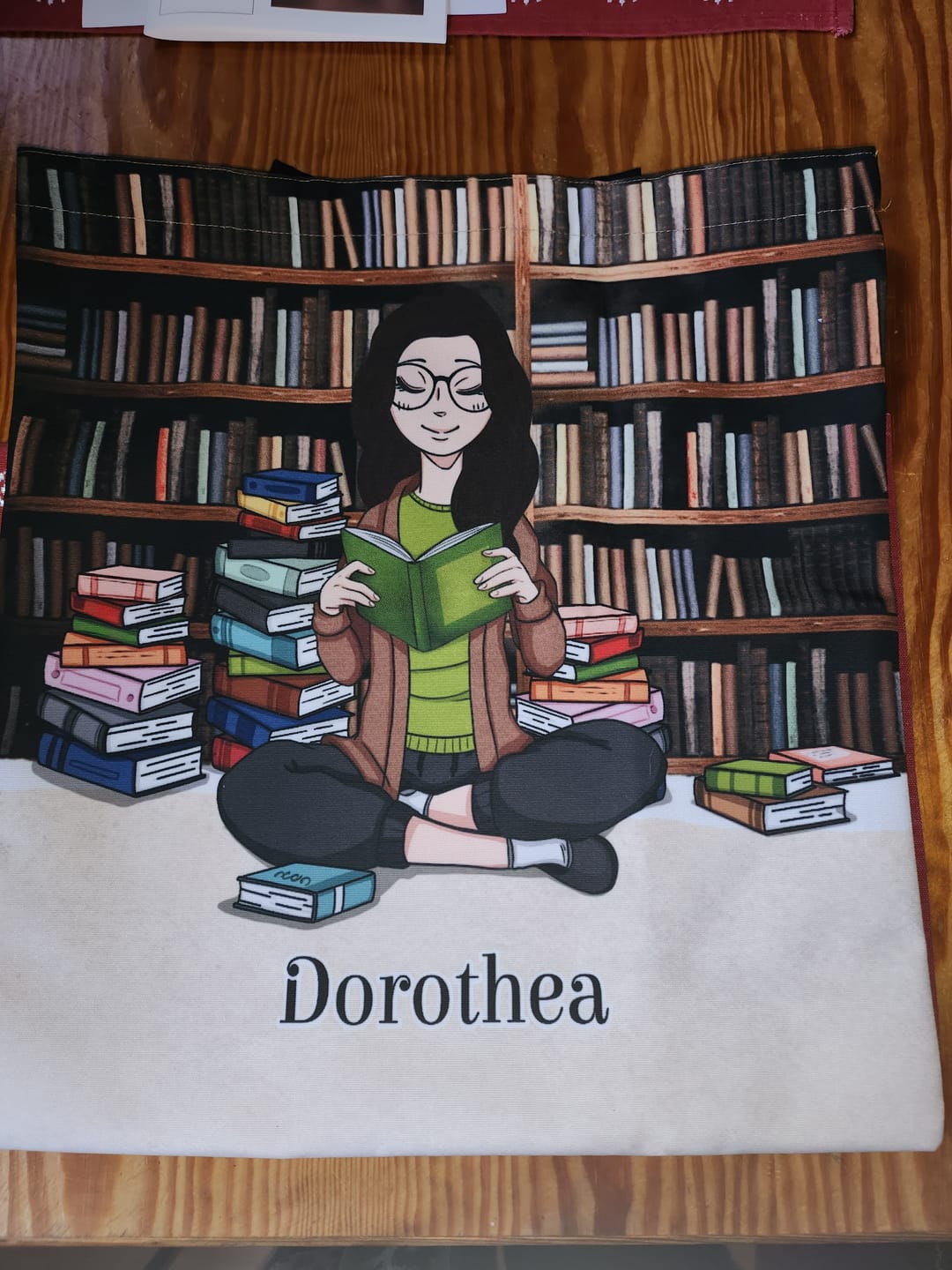 Customer photo review of Büchermädchen - Individuelle Tragetasche