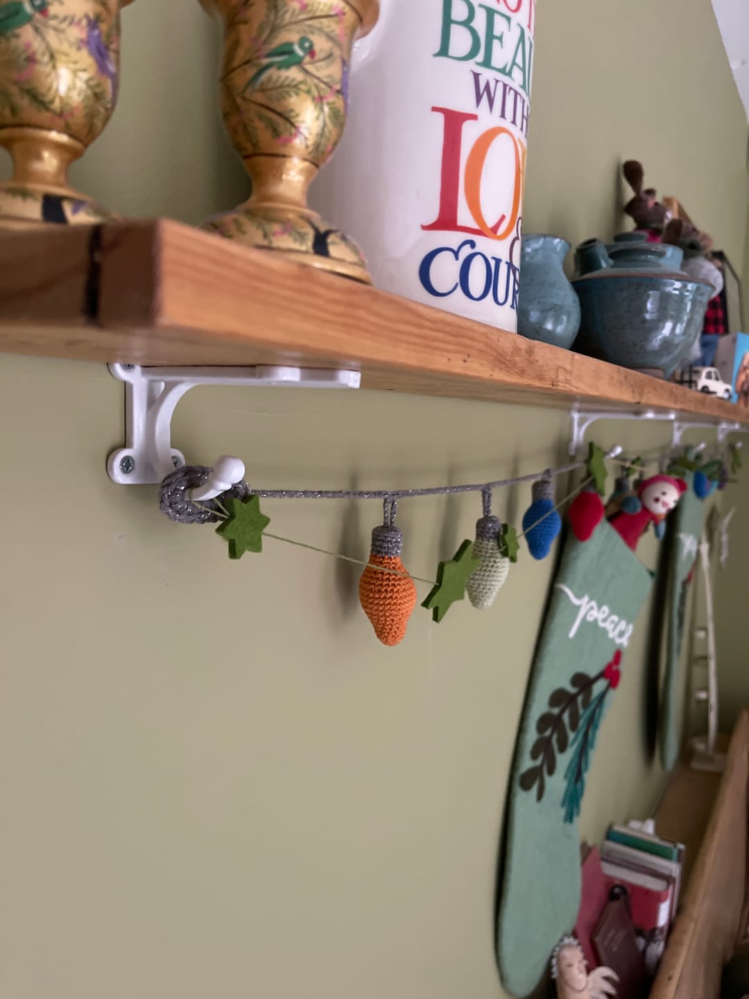 Customer photo review of 4 Inch Chiltern Cast Iron Shelf Bracket