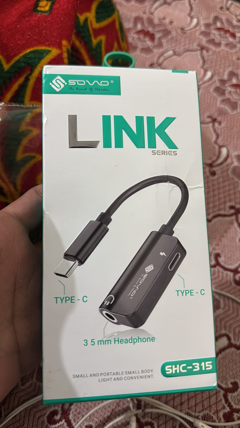 Customer photo review of SHC-315 LINK TYPE C CONVERTER 2 IN 1 (Type-C to 3.5mm)
