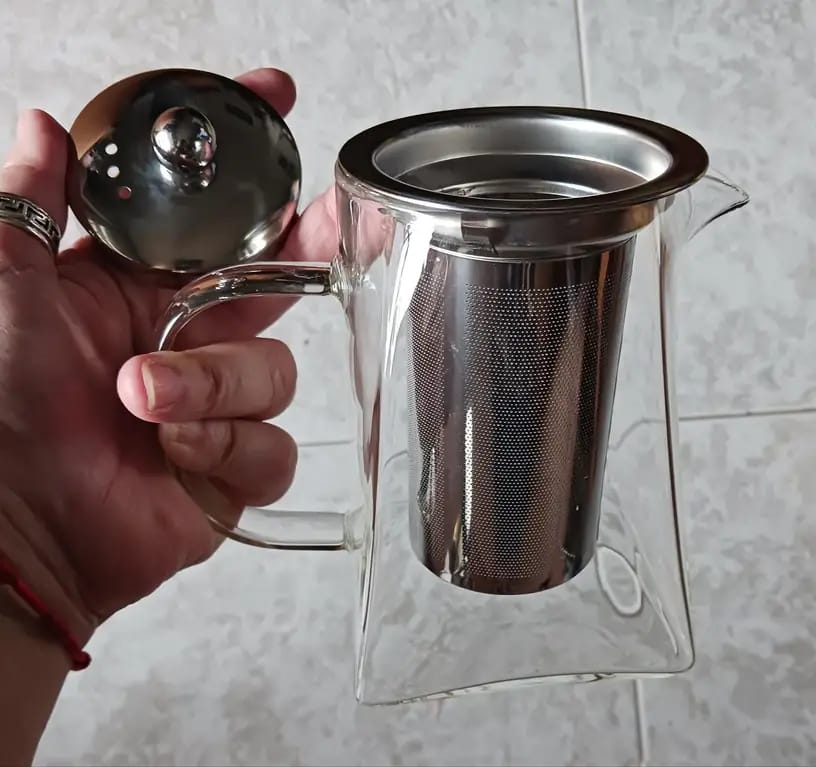 Customer photo review of Théière en Verre avec Filtre Pratique