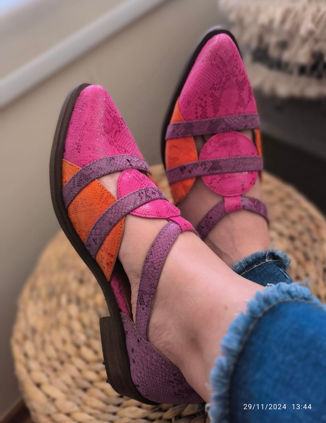 Customer photo review of Zapato Mujer / Radal Fucsia Naranjo