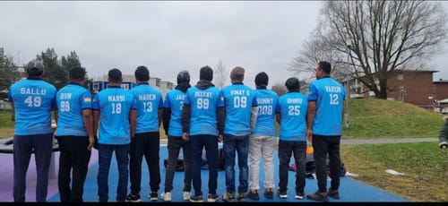 Customer photo review of Sports Customised Jersey Tshirt and Pant Set