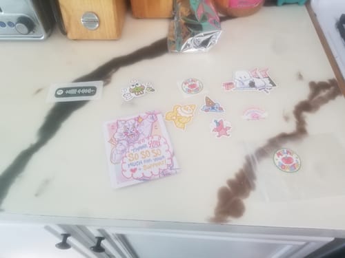 Customer photo review of Free Mystery Sticker at $45