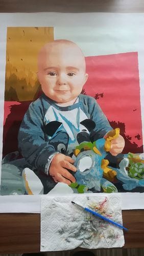 Customer photo review of Paint by Numbers Custom Kit