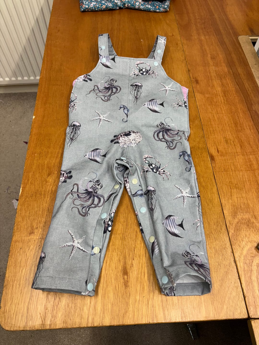 Customer photo review of Ocean Life Digital Print Cotton Canvas Fabric