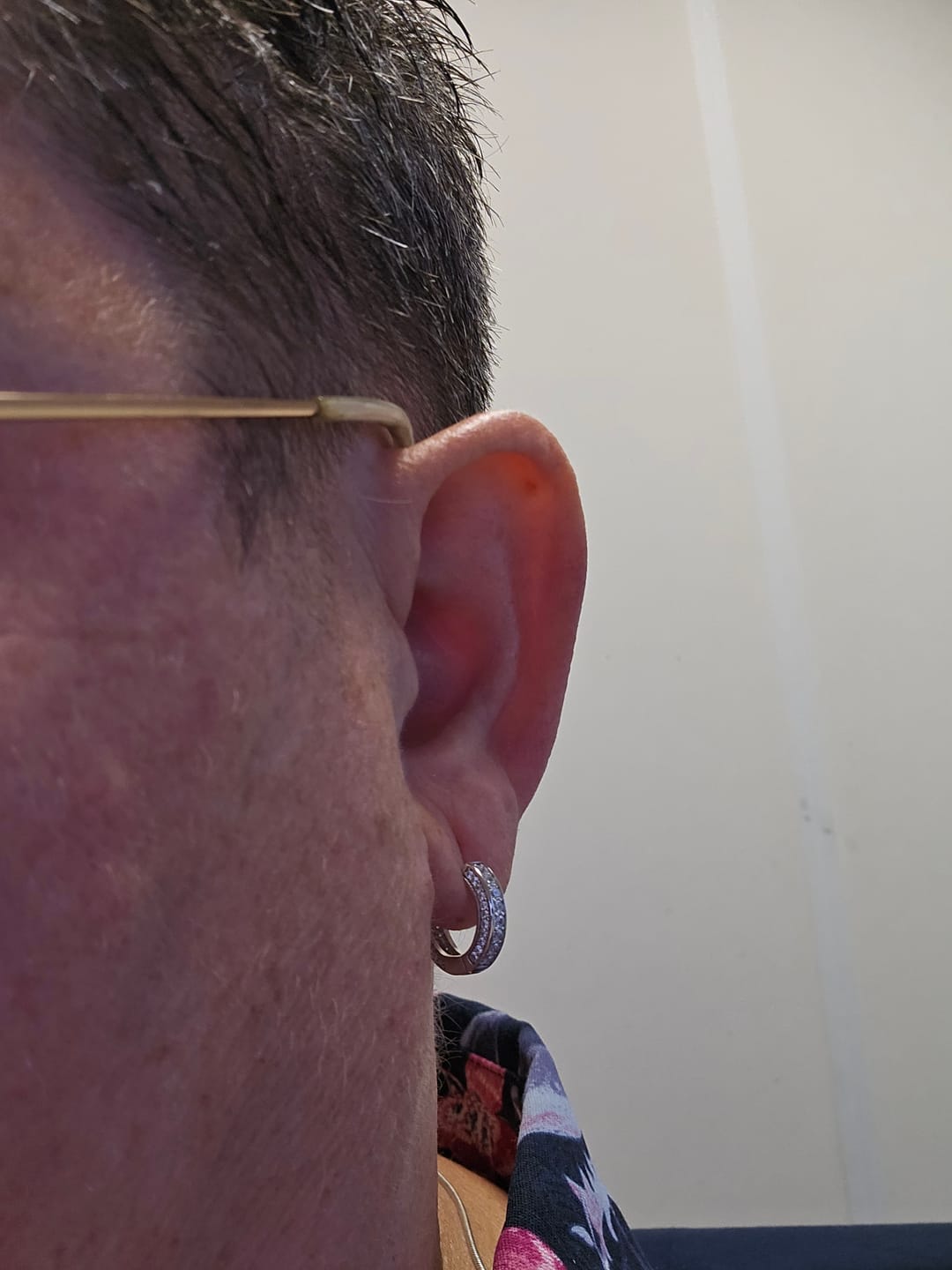 Customer photo review of FROSTIES EARRINGS. - WHITE GOLD