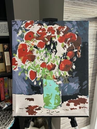 Customer photo review of Paint by Numbers - Vincent Van Gogh - Poppies