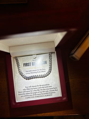 Customer photo review of To My First Grandson - Beautiful Chapter - Gift Set - SS149