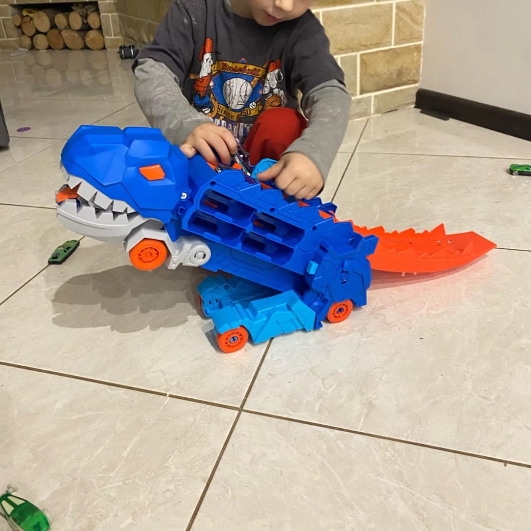 Customer photo review of 3-in-1 Renntruck für Kinder - T-Rex Transporter
