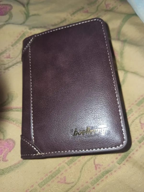 Customer photo review of PU Leather Wallets Zipper Card Holder With Coin Pocket And Multiple Card Slots — Black | KIMLUD