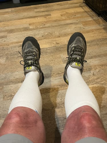 Customer photo review of Performance Eucalyptus Compression Socks