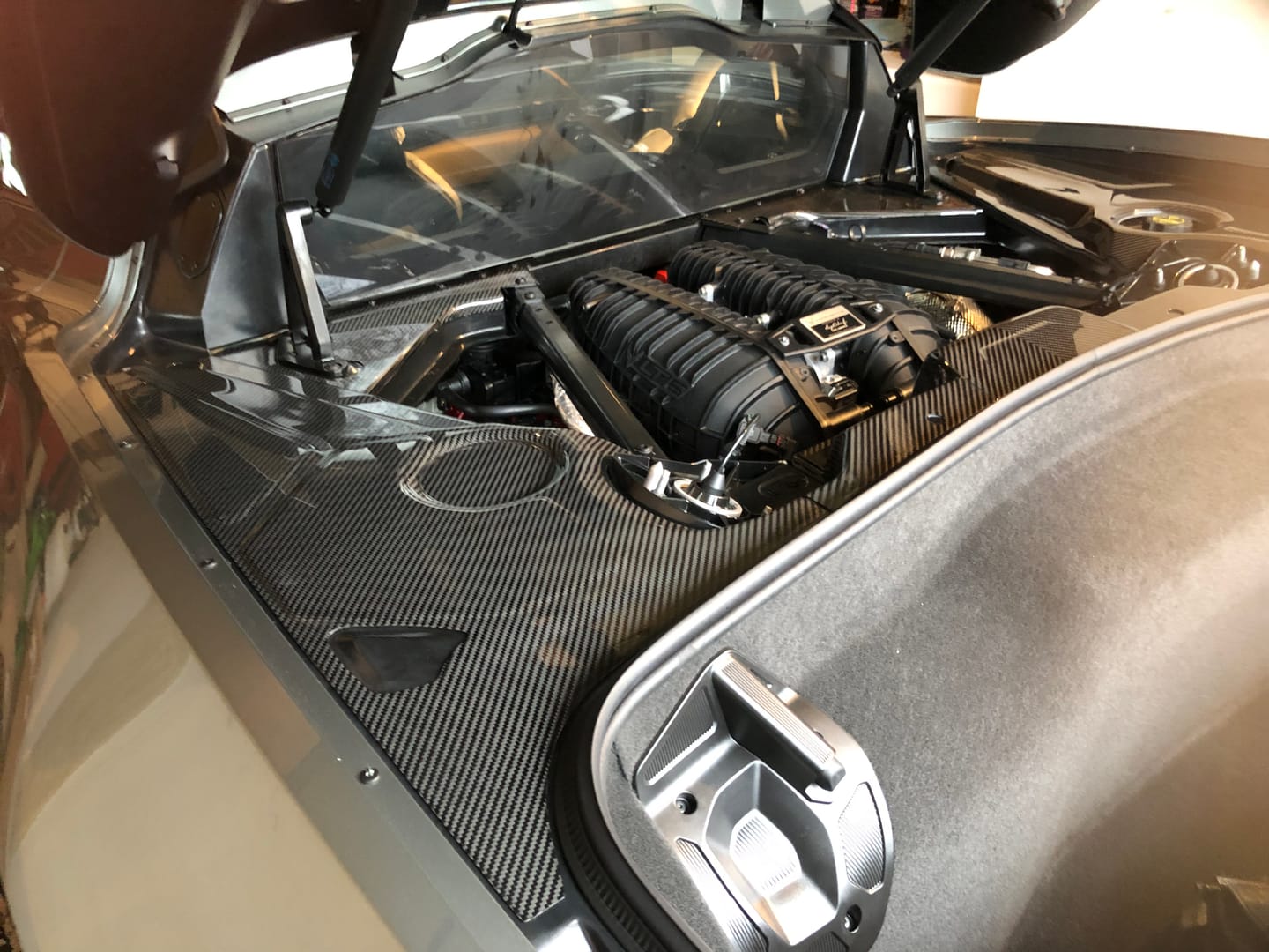 Customer photo review of Corvette C8 Coupe Engine Bay Panel Cover (3-Pieces Version)