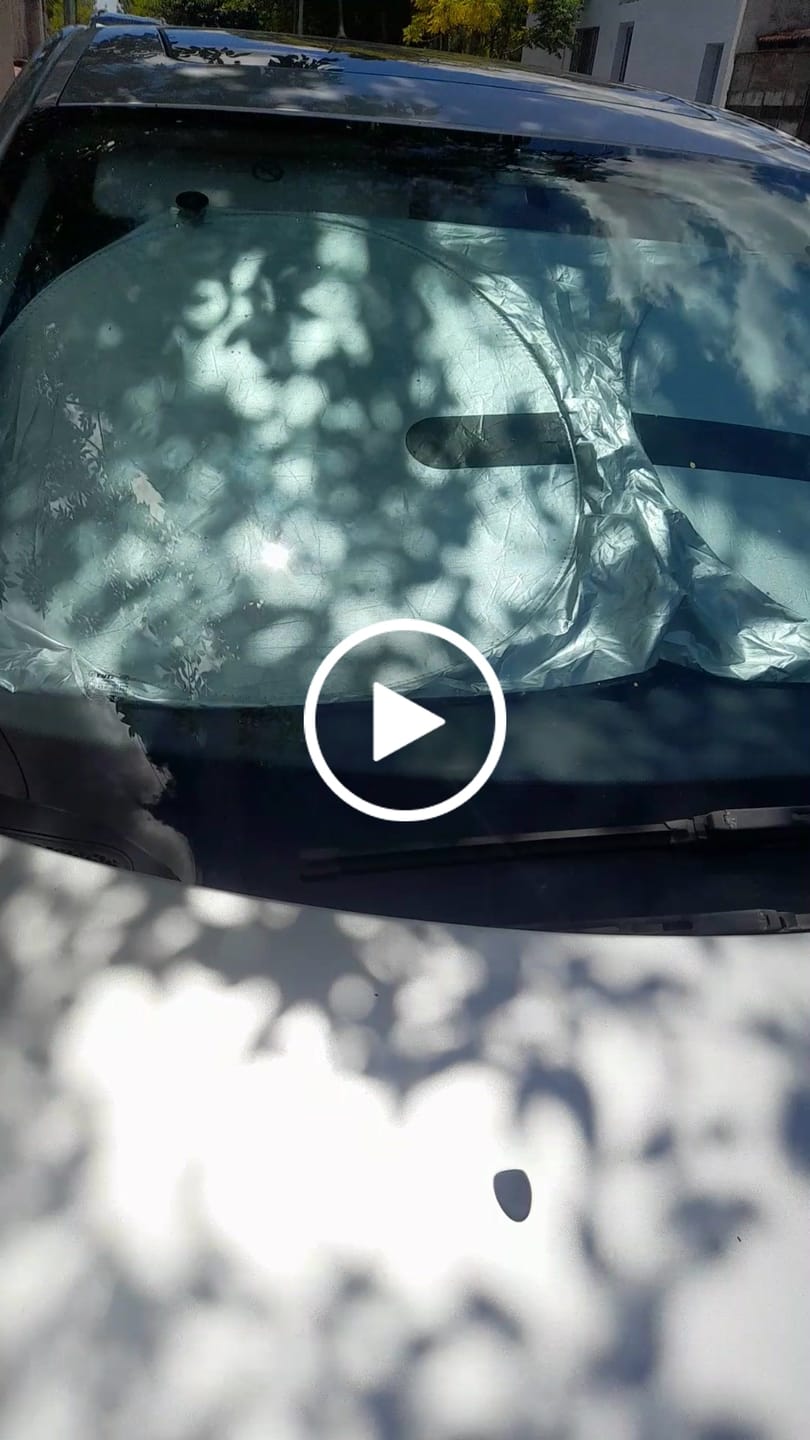Customer video review of Parasol Plegable Premium para Auto Circular Milgenial