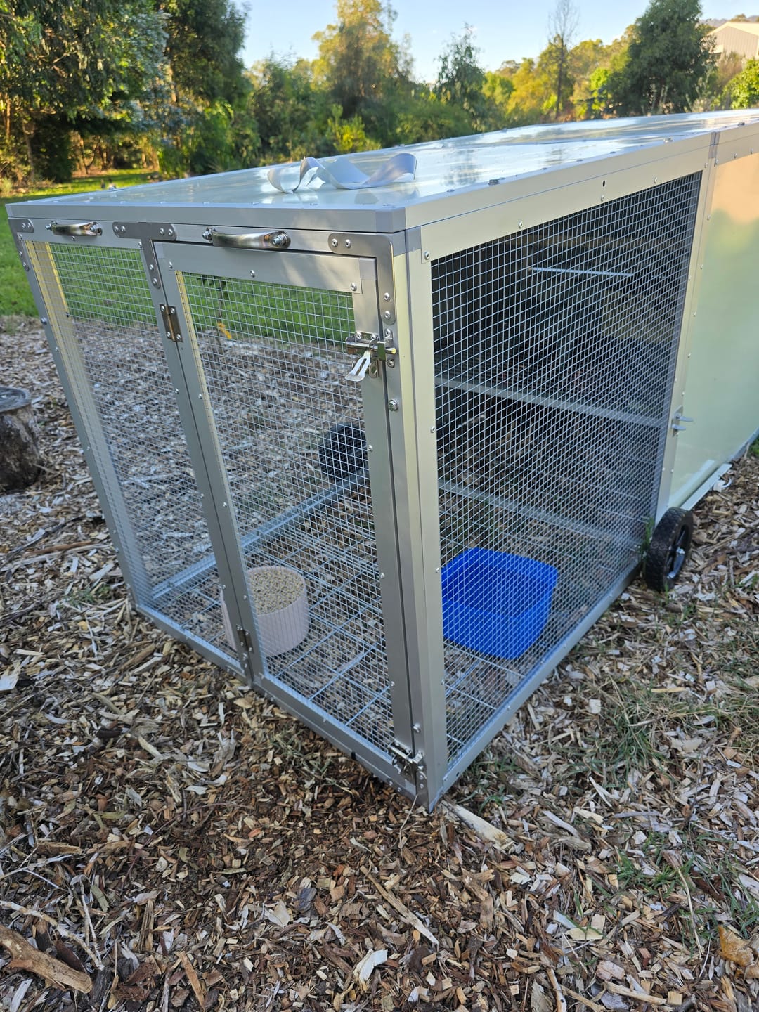 Customer photo review of Galvanised Mesh Floor for Chicken Coop
