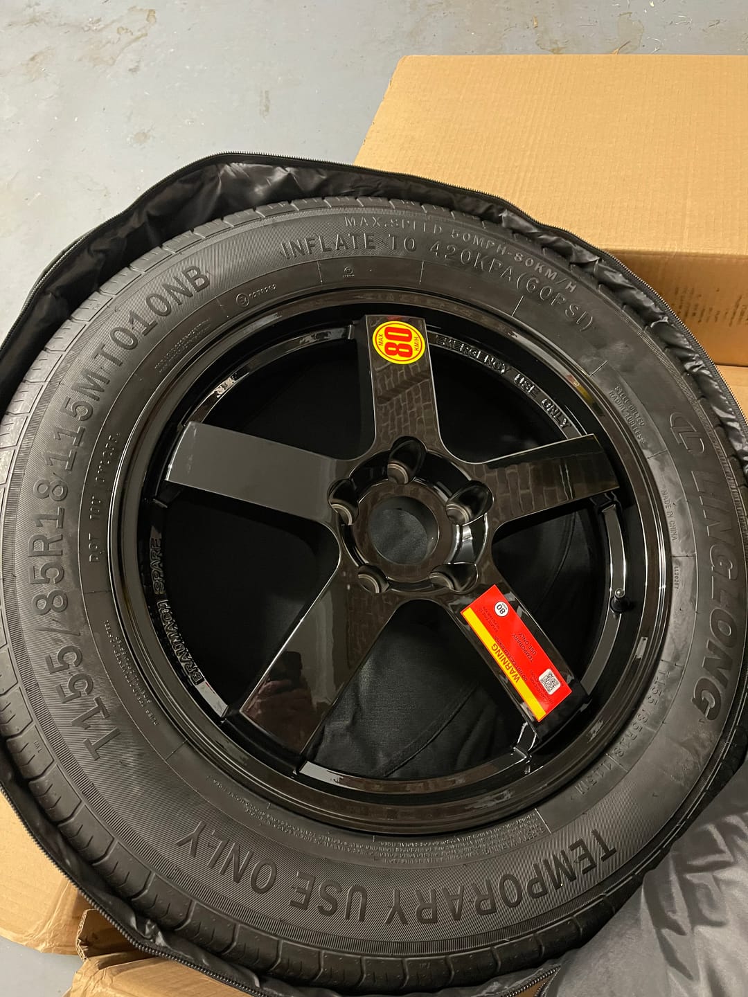 Customer photo review of Honda CR-V Version 6 Space Saver Spare Wheel Kit - HUB CENTRIC - Braumach Spare Wheel Kit All Models - 2022-2026