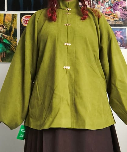 Customer photo review of Sen Lin 森林 Forest Fairy Modernized Ming Dynasty Liling Top & Easy-Wear Mamian Set