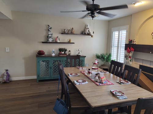 Customer photo review of Rustic Floating Shelves