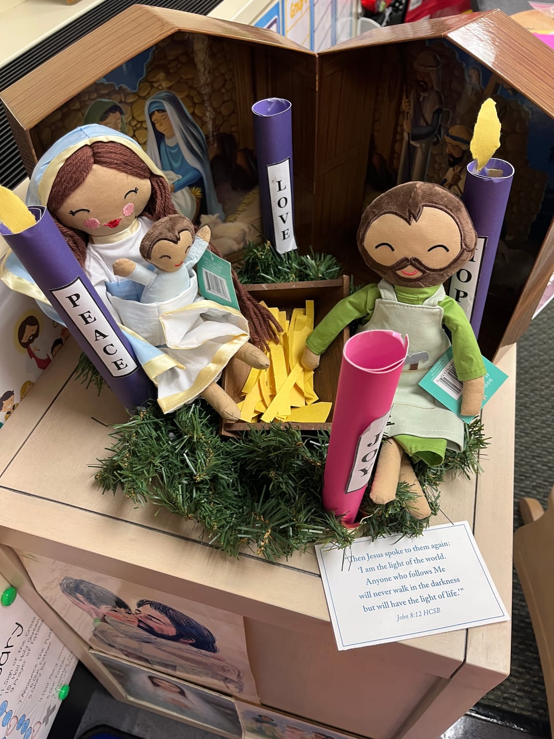 Customer photo review of Baby Jesus Rag Doll & Wrap Carrier Set