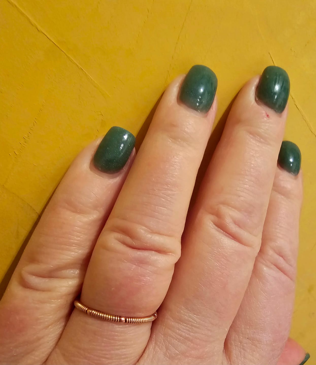 Customer photo review of Sarah McLachlan Guitar String Stacking Ring