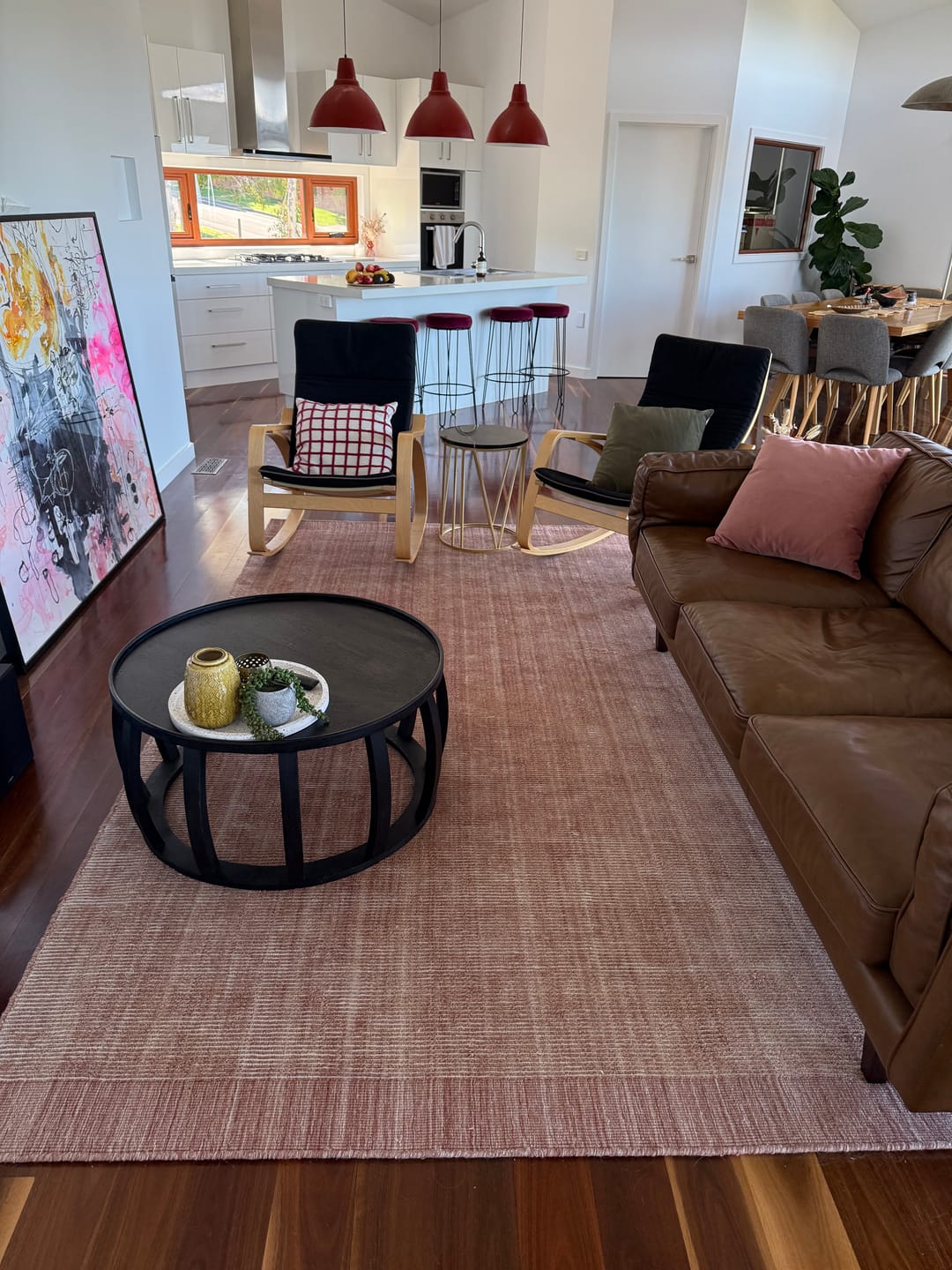 Customer photo review of Byron Rust Wool Rug