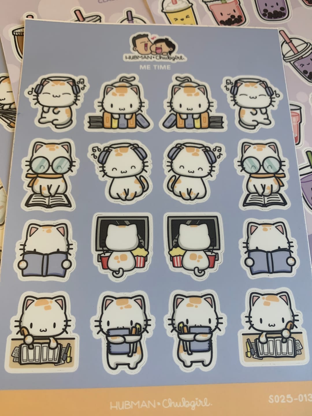 Customer photo review of Sticker Sheet - Me Time