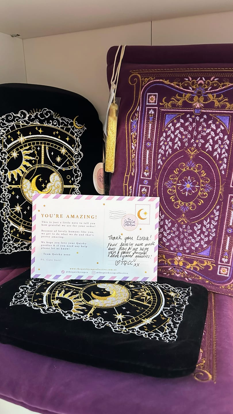 Customer photo review of Literati Book & iPad Sleeve - Purple