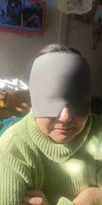 Customer photo review of Migraine Relief Cap