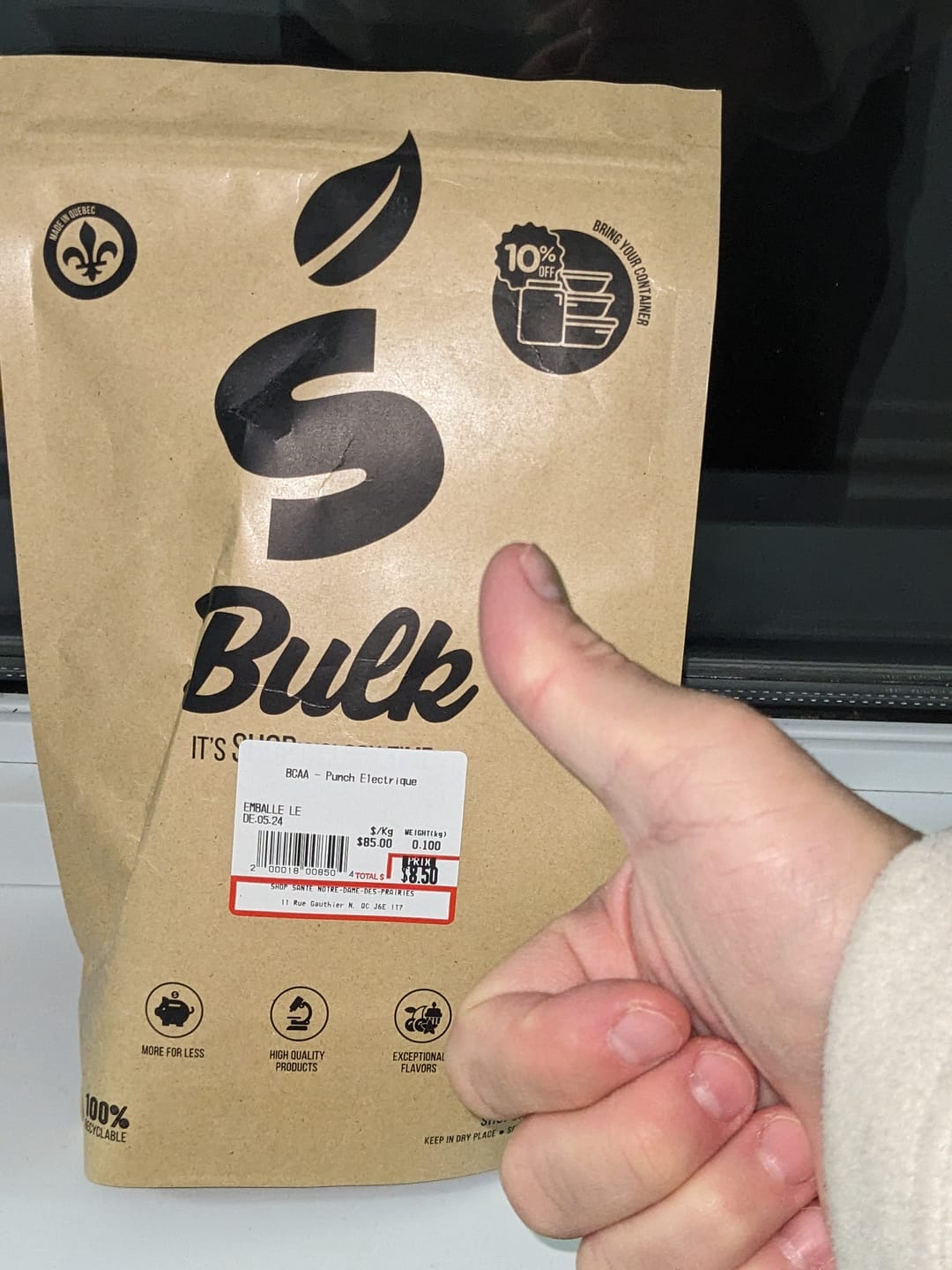 Customer photo review of VRAC - Bcaa (100g)