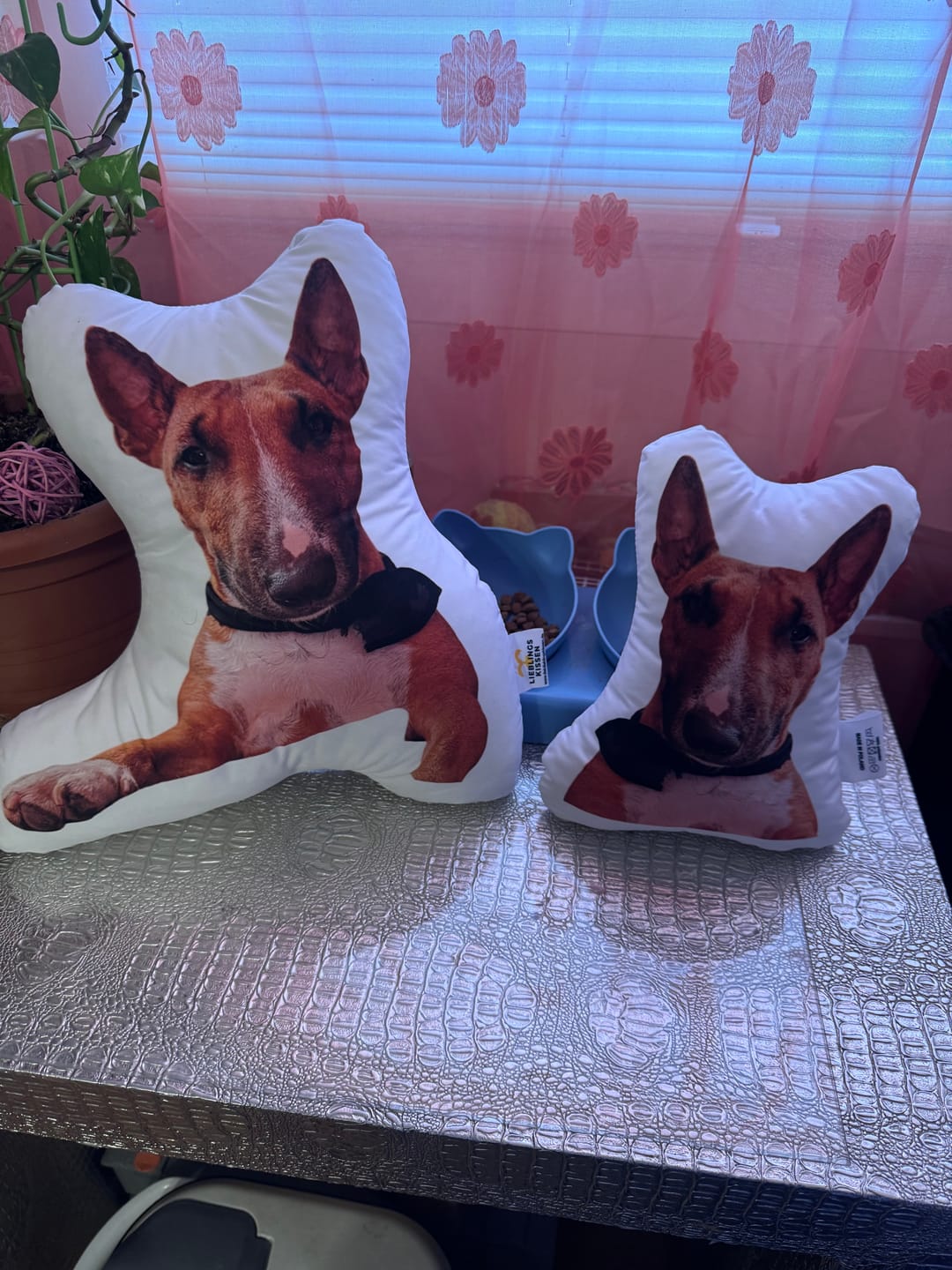 Customer photo review of Personalisiertes Hundekissen