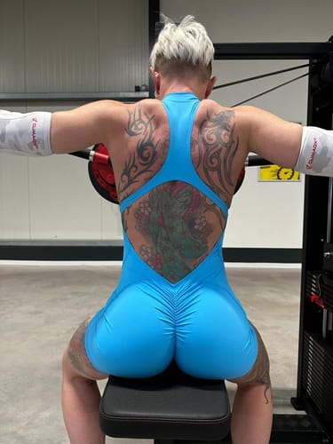 Customer photo review of Jumpsuit Classy Fit light blue