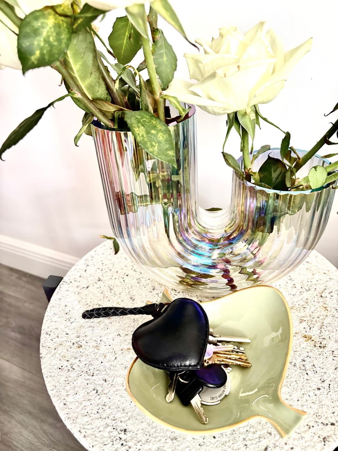 Customer photo review of Puffy Heart Keychain - Black