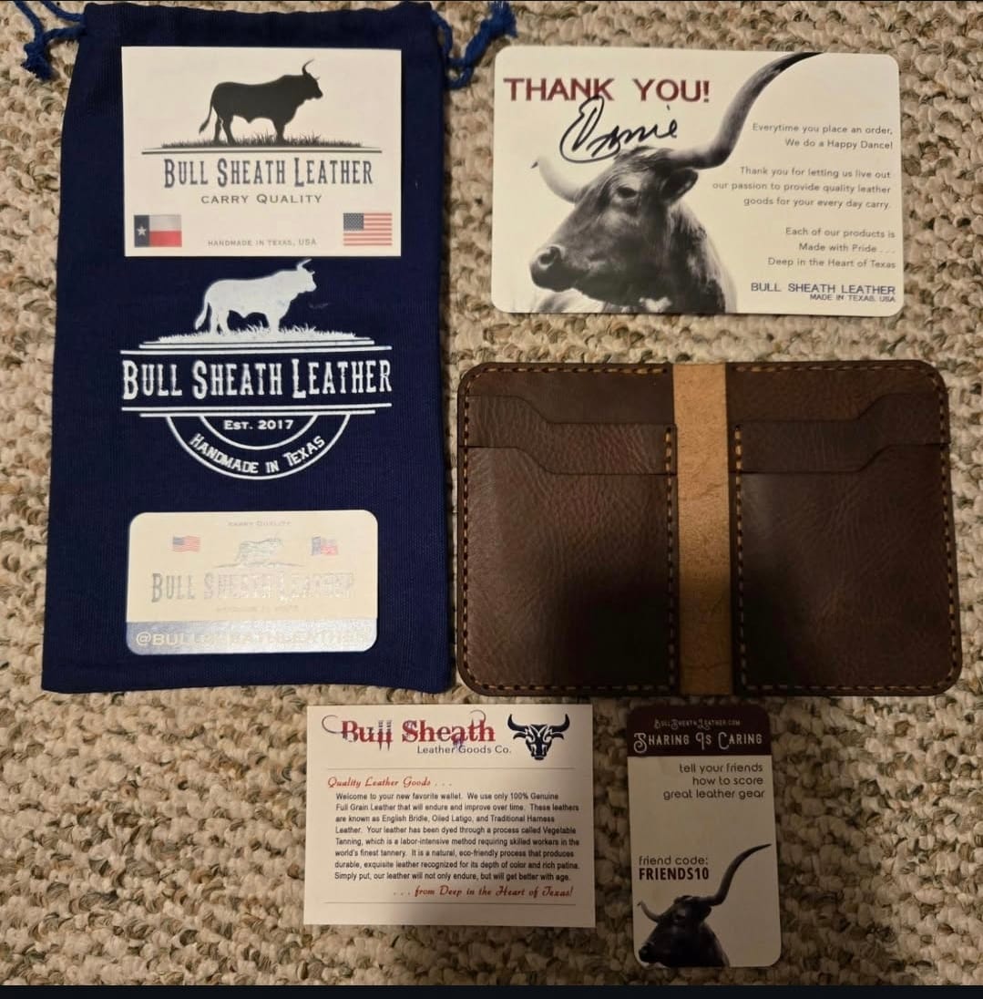 Customer photo review of The Tyler Vertical Wallet