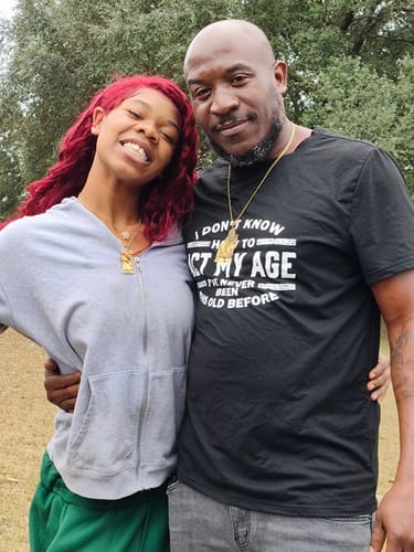 Customer photo review of Custom Photo Engraved Pendant Necklace