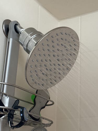 Customer photo review of 8 Inch Rain Shower Head with Shower Head Filter