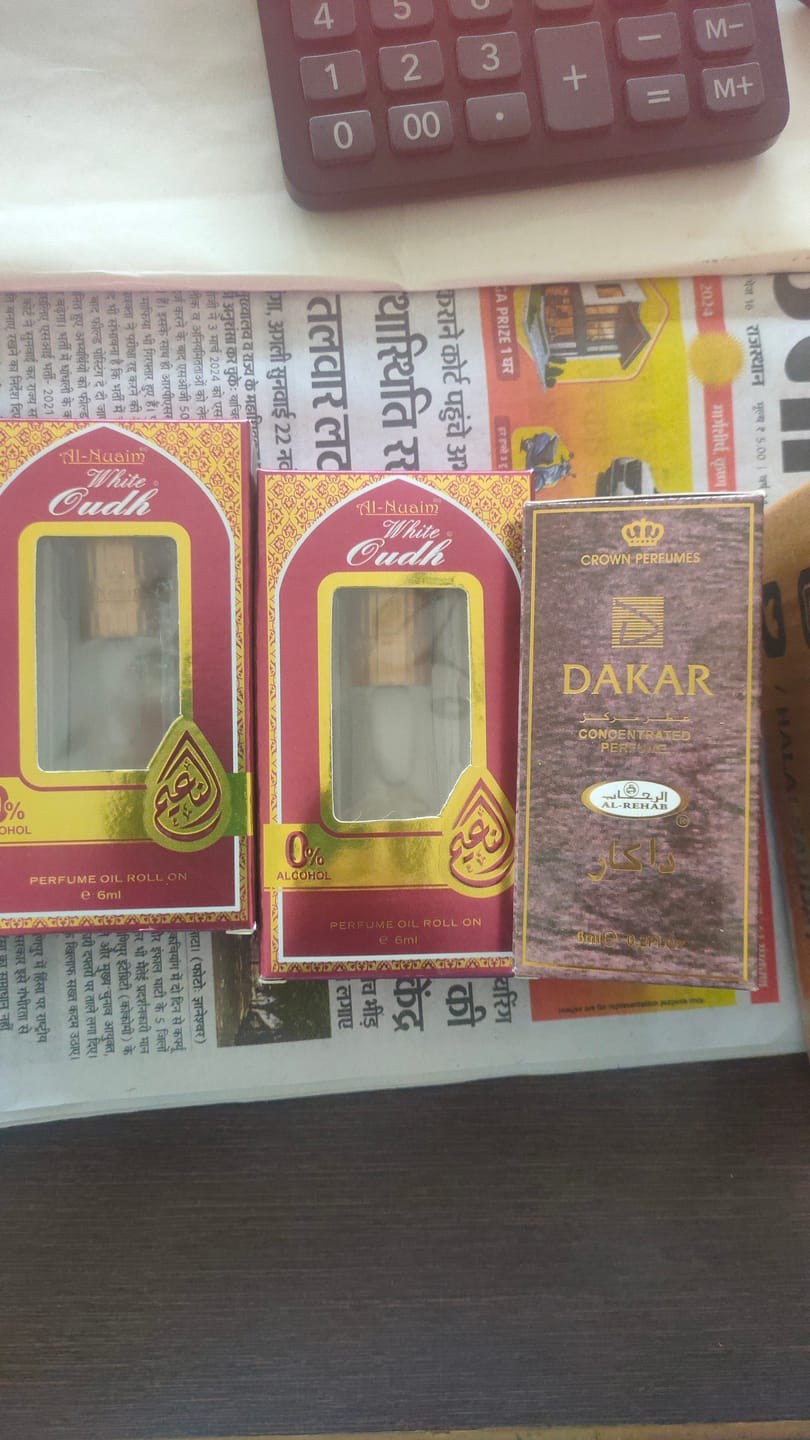 Customer photo review of Al Nuaim White Oudh Attar 6ml