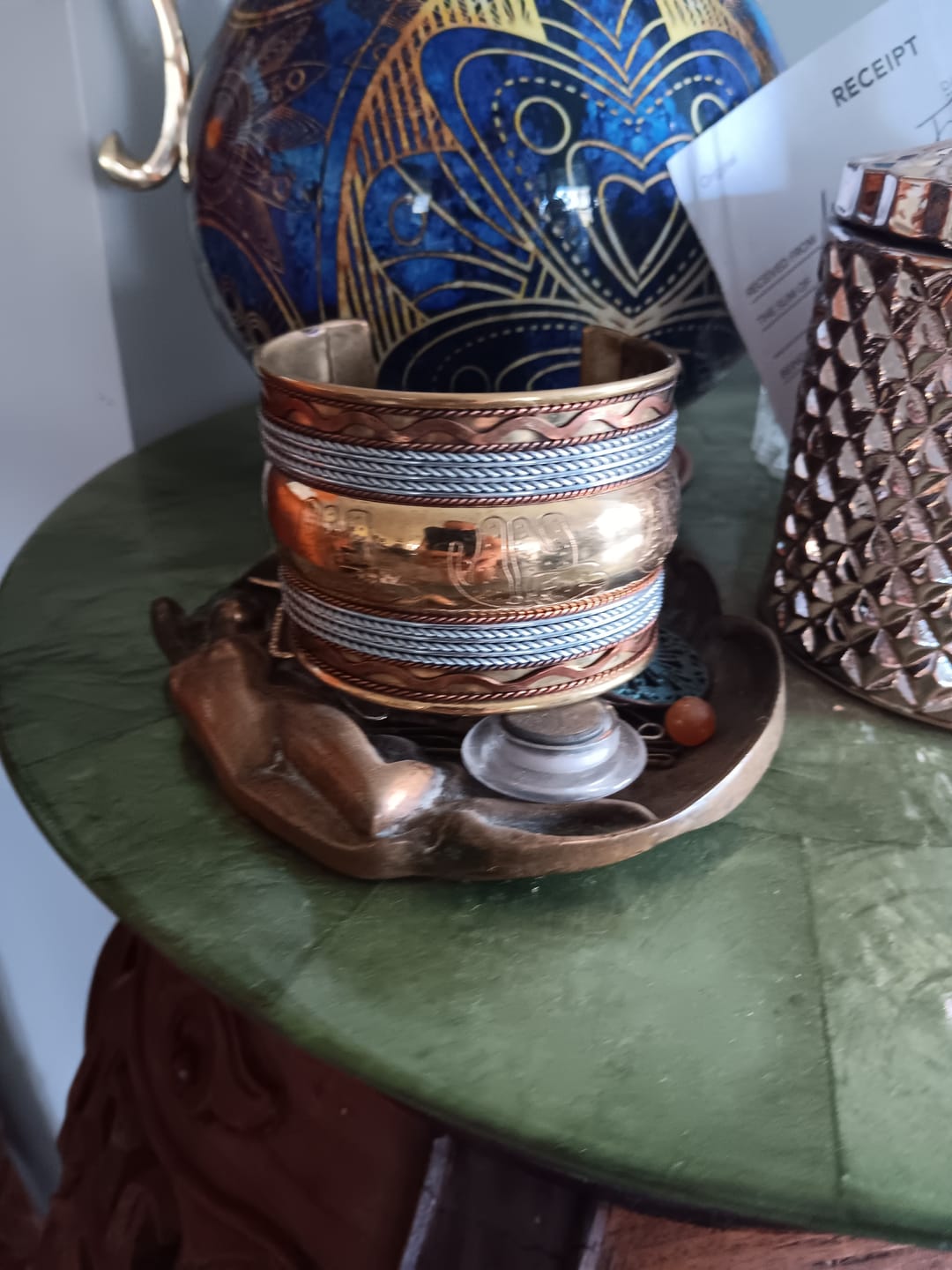 Customer photo review of Moroccan / Magnetic / Copper Bracelet
