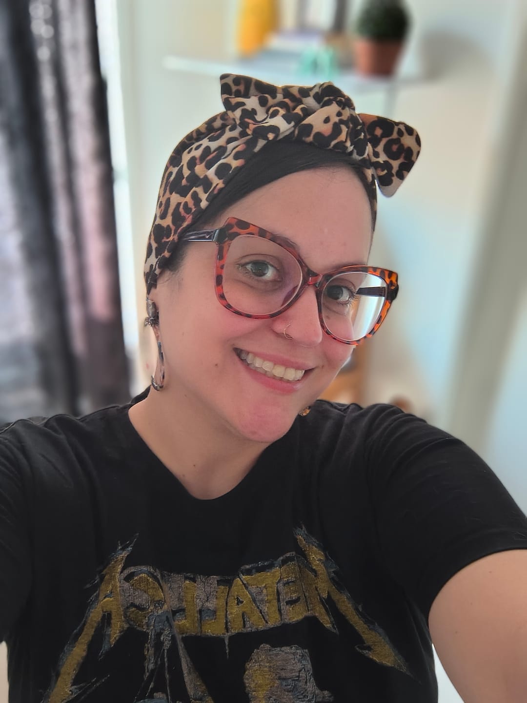 Customer photo review of Banda Con Moño - Animal Print