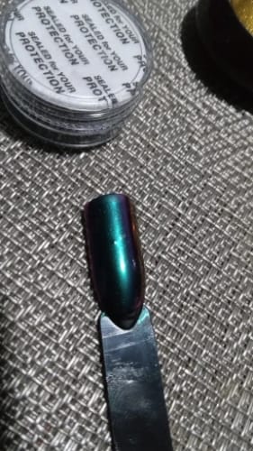 Customer photo review of Chrome Nail Powder - 16 Colours 🎁 Total Gift 🎁