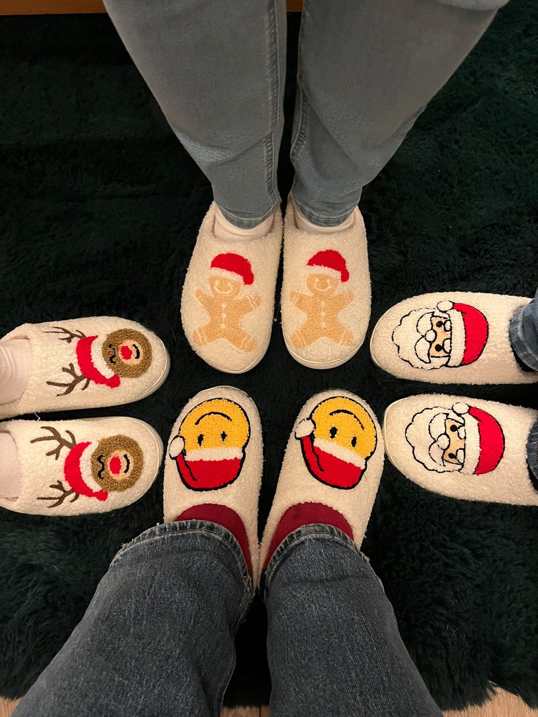 Customer photo review of Joyful Christmas Slippers