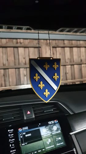Customer photo review of Republic Bosnia and Herzegovina Car Hanging Ornament