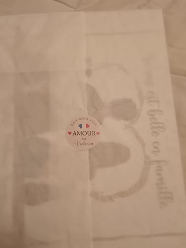 Customer photo review of Affiche Personnalisée - Couple & Animaux Chat Chien et Lapin