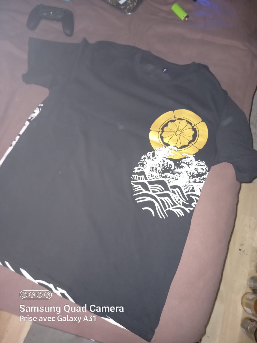 Customer photo review of The Golden Koi Painted T-shirt