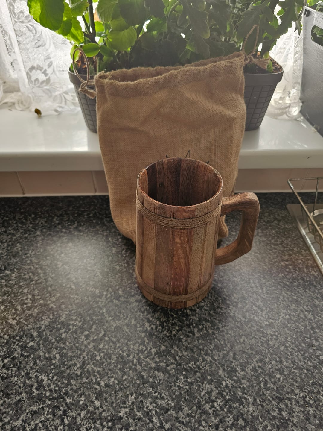 Customer photo review of Wood Bound Tankards - Large or Extra Large