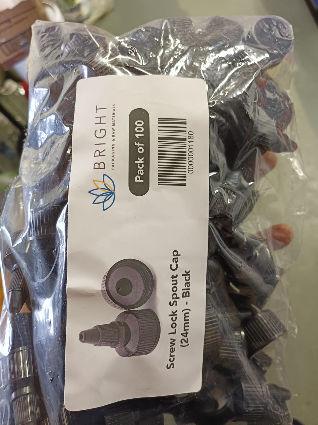 Customer photo review of Screw Lock Spout Cap (24 mm) - Black