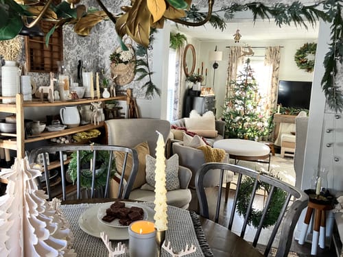 Customer photo review of Tree Taper Candles | Set of 2