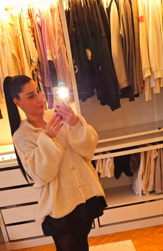 Customer photo review of Oversized Cardigan "CozyGlam"