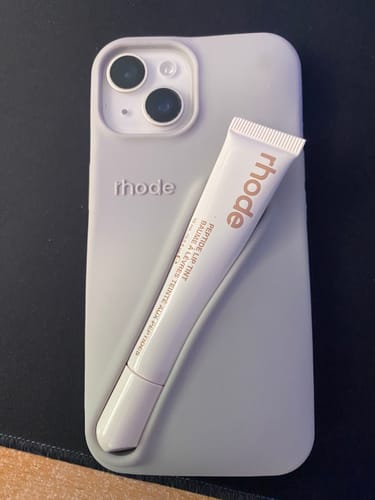 Customer photo review of peptide lip tint / cinnamon roll -  shimmery spiced brown