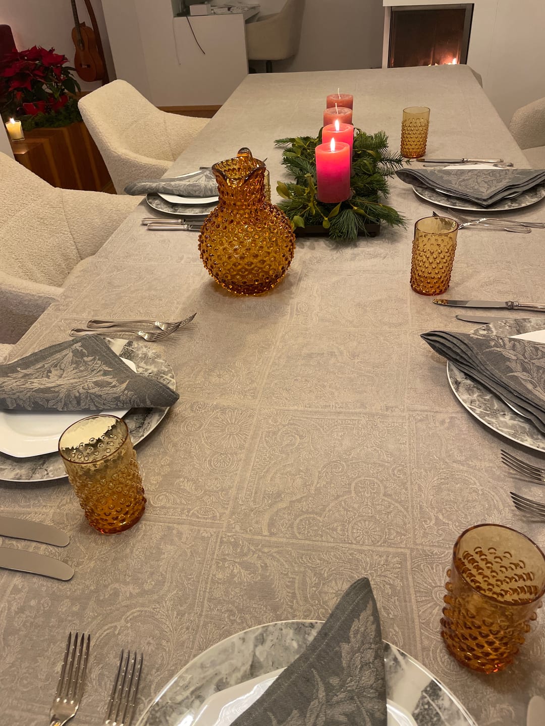 Customer photo review of Amber Hobnail Jug