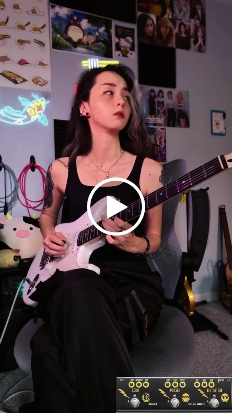 Customer video review of Pédale d'effet guitare Donner JW Triple Threat